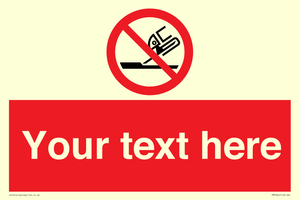 Custom prohibition Do not use for face grinding